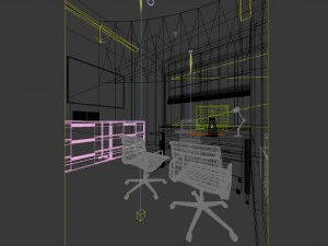boss manager office 06 3D Model
