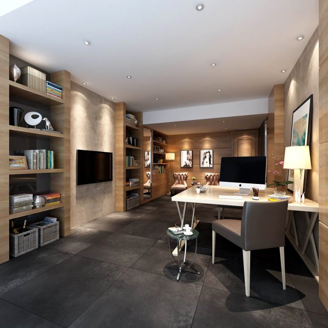 boss manager office 07 Modèle 3D .c4d .max .obj .3ds .fbx .stl .blend 