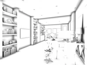 boss manager office 07 3D Model