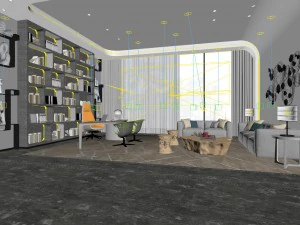 boss manager office 08 3D Model