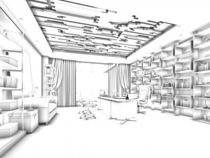 boss manager office 09 3D Model