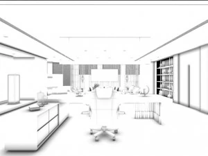 boss manager office 12 3D Model