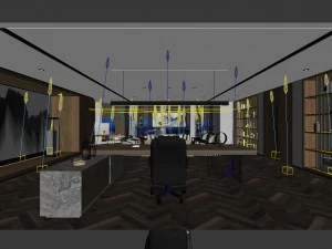 boss manager office 12 3D Model