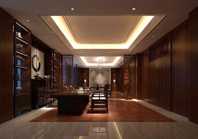 boss manager office 14 3D Model .c4d .max .obj .3ds .fbx .stl .blend 