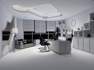 boss manager office 15 3D Model