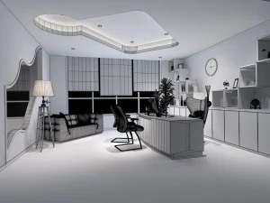 boss manager office 15 3D Model