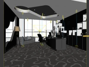 boss manager office 15 3D Model