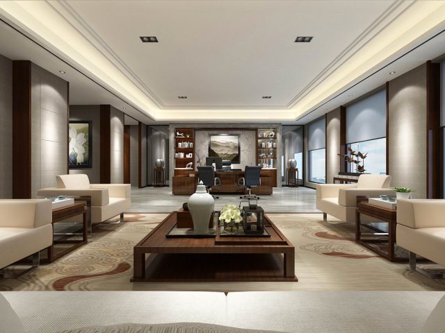 boss manager office 16 Modelo 3D .c4d .max .obj .3ds .fbx .stl .blend 