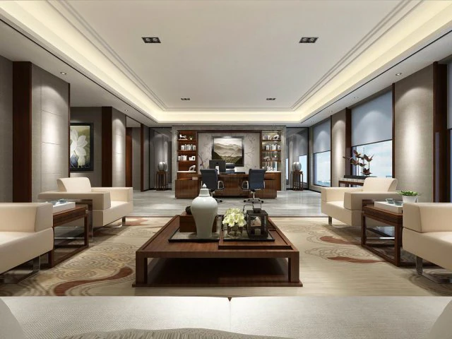 boss manager office 16 3D Model .c4d .max .obj .3ds .fbx .stl .blend 