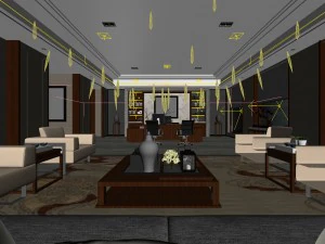 boss manager office 16 3D Model