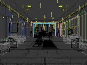 boss manager office 16 3D Model