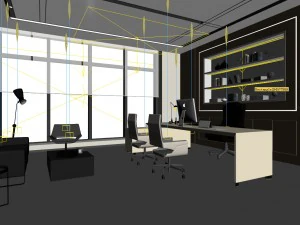 boss manager office 17 3D Model