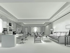 boss manager office 20 3D Model
