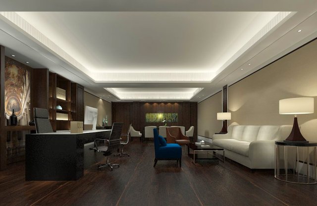 boss manager office 21 3D 모델 .c4d .max .obj .3ds .fbx .stl .blend 
