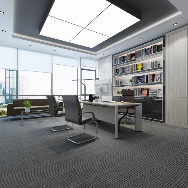 boss manager office 22 3D Model .c4d .max .obj .3ds .fbx .stl .blend 