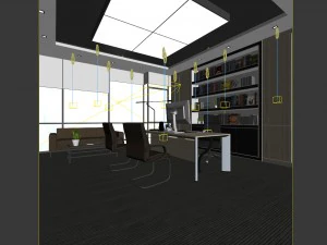 boss manager office 22 3D Model