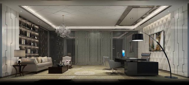 boss manager office 26 3D 모델 .c4d .max .obj .3ds .fbx .stl .blend