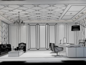 boss manager office 26 3D 모델