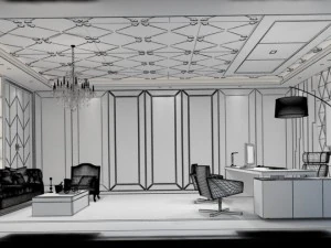 boss manager office 26 3D Model