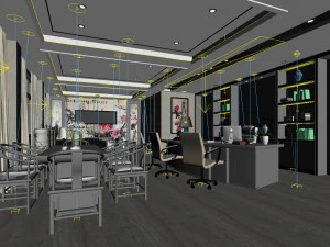 boss manager office 28 3D Model