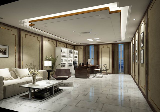 boss manager office 29 3D मॉडल .c4d .max .obj .3ds .fbx .stl .blend 