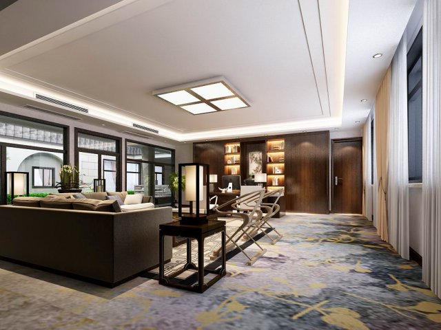 boss manager office 02 3D Модель .c4d .max .obj .3ds .fbx .stl .blend 