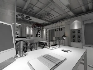 office meeting room reception hall 07 3D Model