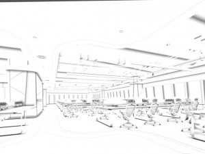 office meeting room reception hall 08 Model 3D
