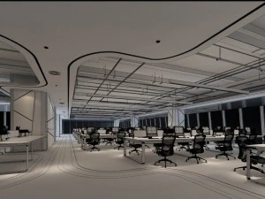 office meeting room reception hall 08 3D Model