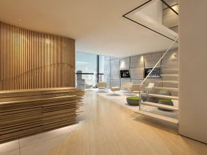 oficina sala de reuniones hall de recepción 09 Modelo 3D