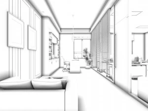 office meeting room reception hall 10 3D Model