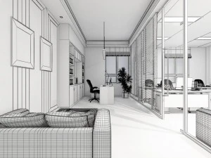 office meeting room reception hall 10 3D Model