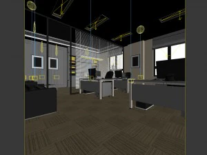 office meeting room reception hall 10 3D Model