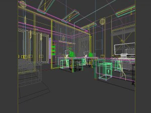 office meeting room reception hall 10 3D Model