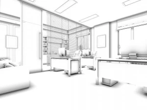 office meeting room reception hall 10 3D Model