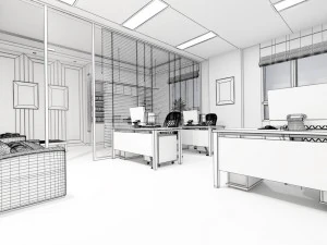 office meeting room reception hall 10 3D Model