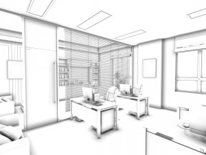 office meeting room reception hall 10 3D Model
