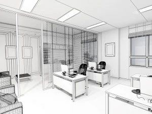 office meeting room reception hall 10 3D Model