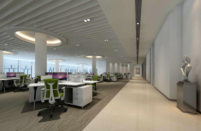 office meeting room reception hall 11 3D Model .c4d .max .obj .3ds .fbx .stl .blend 