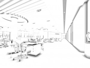office meeting room reception hall 11 3D Model