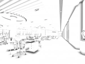 office meeting room reception hall 11 3D Model