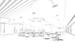 office meeting room reception hall 11 3D Model