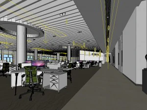 office meeting room reception hall 11 3D Model
