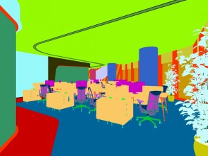 office meeting room reception hall 12 3D Model