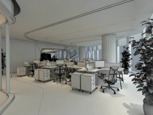 office meeting room reception hall 12 3D Model