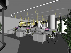 office meeting room reception hall 12 3D Model