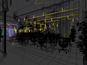 office meeting room reception hall 12 3D Model