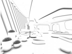 office meeting room reception hall 12 3D Model