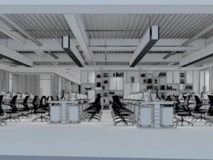 office meeting room reception hall 14 3D Model