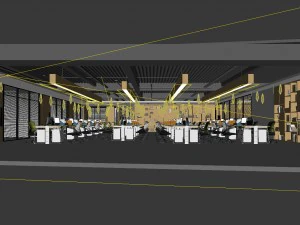 office meeting room reception hall 14 3D Model